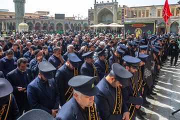 عزاداری شهادت علی ابن موسی الرضا(ع) در حرم کریمه اهل بیت(ع)