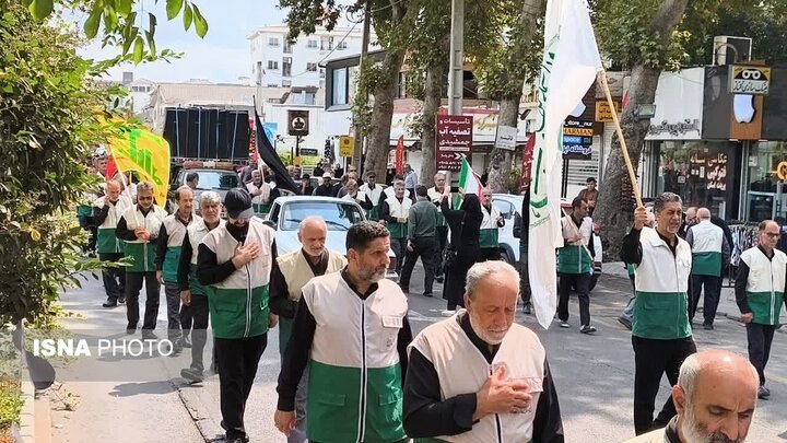 شهر نور در سوگ امام رضا(ع)؛ جلوه‌ای از ارادت رضوی در خیابان‌های شهر