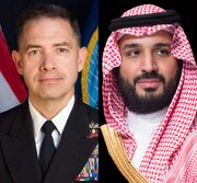 دیدار محمد بن سلمان با فرمانده سنتکام