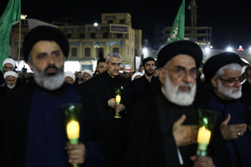 مراسم شام غریبان شهادت امام رضا(ع) در حرم مطهر رضوی