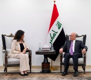 تأکید وزیر خارجه عراق بر حمایت ثابت بغداد از ملت فلسطین