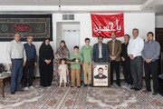 دیدار اعضای جهاد دانشگاهی البرز با خانواده دو شهید دانشجو