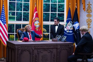 تقابل رشید با ترامپ! + عکس