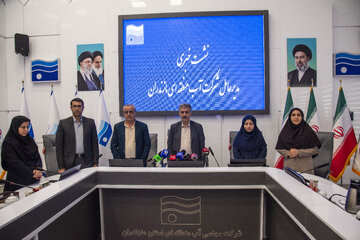 «حیدر داوودیان»مدیرعامل آب منطقه‌ای استان مازندران درنشست با اهالی رسانه-ساری