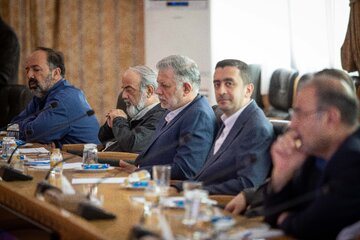 محمدعلی ‌نادعلی‌زاده، مدیرعامل خبرگزاری دانشجویان ایران در دیدار جمعی از مدیران رسانه‌های کشور با محمدرضا عارف، معاون اول رئیس جمهور