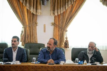 محمدعلی ‌نادعلی‌زاده، مدیرعامل خبرگزاری دانشجویان ایران در دیدار جمعی از مدیران رسانه‌های کشور با محمدرضا عارف، معاون اول رئیس جمهور