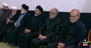 حضور رئیس‌جمهور در مراسم چهلم تدفین رهبر شهید انقلاب 
