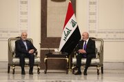 دیدار قالیباف با رئیس‌جمهور عراق
