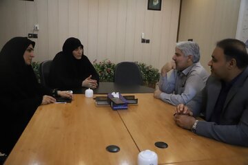 بازدید مدیرکل امور بانوان و خانواده استاندار قم از خبرگزاری ایسنا