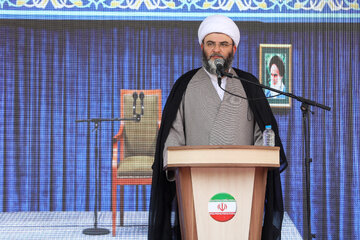 سخنرانی محمد قمی، رییس سازمان تبلیغات اسلامی در اجتماع «مسجدی‌ها» در میدان فلسطین