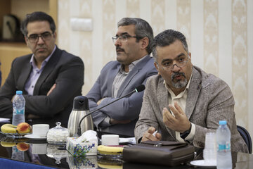 سخنرانی جواد صفائی، رئیس پارک علم و فناوری خراسان رضوی در نشست نخبگان، مبتکران و فناوران استان در جهاد دانشگاهی خراسان رضوی