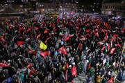مراسم چهلمین روز تدفین رهبر انقلاب در همدان
