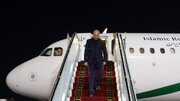 رئیس مجلس و هیأت پارلمانی همراه وارد تهران شدند
