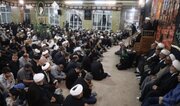 آیین اربعین تدفین امام شهید در دفتر آیت‌الله سیستانی در قم برگزار شد