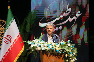 سخنرانی سیدسجاد رضوی معاون درمان وزارت بهداشت در ویژه برنامه«عهد طبیب» در اردبیل