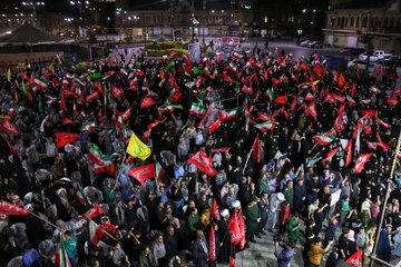 مراسم چهلمین روز تدفین رهبر انقلاب در همدان