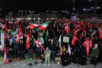 مراسم چهلمین روز تدفین رهبر انقلاب در همدان