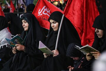 مراسم چهلمین روز تدفین رهبر انقلاب در همدان