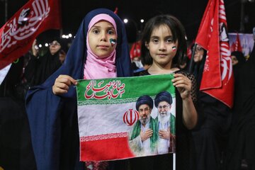 مراسم چهلمین روز تدفین رهبر انقلاب در همدان