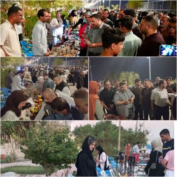پنجاهمین حضور صنعتگران ایلامی در بازار شهر کوت عراق