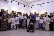 آب، قصه و رنگ در گالری ریم/ نمایشگاه «آبی که رنگ گرفت» افتتاح شد