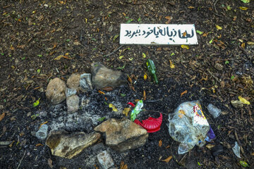 رهاسازی زباله در طبیعت سوادکوه - مازندران