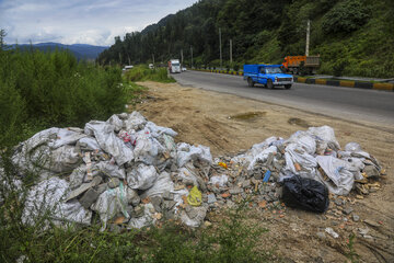 رهاسازی زباله در طبیعت سوادکوه - مازندران