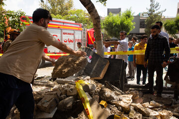 انفجار کارگاه طلافروشی خیابان رضا  - مشهد