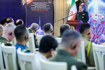 سخنرانی سردار سید مجید ابن الرضا، سرپرست وزارت دفاع در دیدار با وابستگان نظامی مقیم تهران