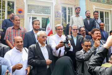 نشست خبری استاندار خراسان رضوی - بیمارستان امام رضا (ع)
