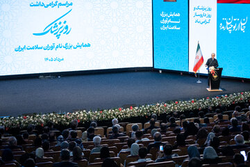 مسعود پزشکیان، رییس جمهور در مراسم گرامیداشت روز پزشک