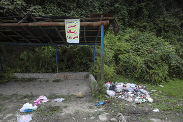 رهاسازی زباله در طبیعت سوادکوه - مازندران