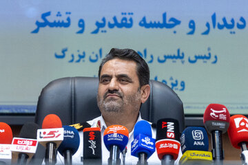 نشست خبری سردار ابوالفضل موسوی‌پور، رئیس پلیس راهور تهران بزرگ