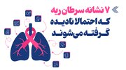 اینفوگرافیک/ ۷ نشانه سرطان ریه که احتمالا نادیده‌ گرفته می‌شوند