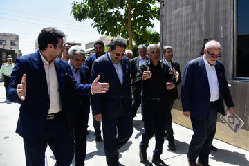 بازدید وزیر سیدمحمد اتابک، وزیر صمت از شهرک صنعتی دولت آباد 