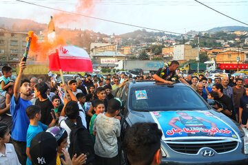 مراسم استقبال سینا خلیلی قهرمان جوانان جهان در سوادکوه
