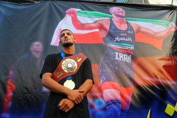 مراسم استقبال سینا خلیلی قهرمان جوانان جهان در سوادکوه