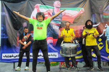 مراسم استقبال سینا خلیلی قهرمان جوانان جهان در سوادکوه