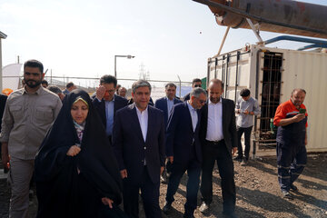 بهره‌برداری از نیروگاه خورشیدی CHP کمی‌آباد اردبیل با حضور معاون رئیس‌جمهور در امور زنان و خانواده