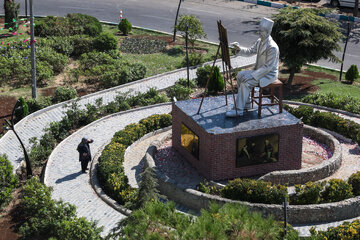 مراسم رونمایی از مجسمه کمال‌الملک