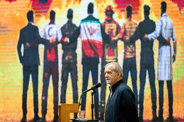 سخنرانی مسعود پزشکیان، رئیس جمهور در بیست و یکمین جشنواره شهید رجایی 