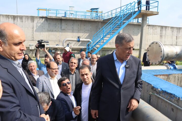افتتاح تصفیه‌خانه نهضت ملی مسکن رشت با حضور معاون اجرایی رئیس جمهور