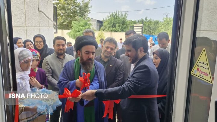 کتابخانه روستای آهودشت چسمتان افتتاح شد
