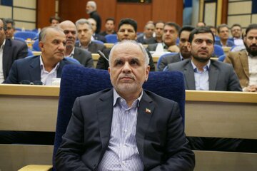 امیر حسین رحیمی وزیر دادگستری در شورای اداری استان همدان 