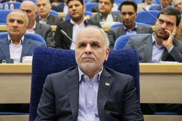 امیر حسین رحیمی وزیر دادگستری در شورای اداری استان همدان 