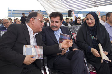 عبدالکریم حسین زاده معاون رئیس جمهور،علی اصغر طهماسبی استاندار گلستان،شهربانو برهانی فرماندار کردکوی