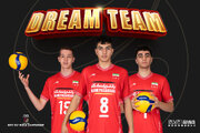 حضور ۳ والیبالیست ایران در تیم رویایی قهرمانی جهان/ حضرتی MVP شد