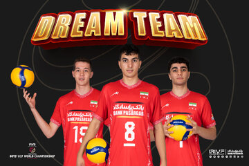 حضور ۳ والیبالیست ایران در تیم رویایی قهرمانی جهان/ حضرتی MVP شد