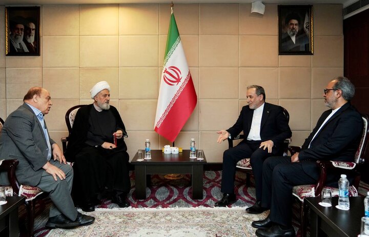 دیدار نائب رئیس مجلس اعلای اسلامی شیعیان لبنان با عراقچی