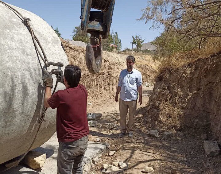 بزرگترین پل بین مزارع همدان با مشارکت خیرین در روستای نشر احداث می‌شود